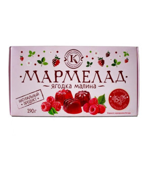 Мармелад фруктово-ягодный с МАЛИНОЙ, 190 г 