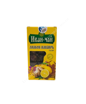 Иван-чай Лимон и имбирь плитка, 100 г 
