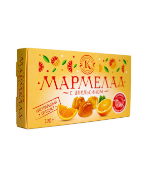 Мармелад фруктово-ягодный с АПЕЛЬСИНОМ, 190 г 