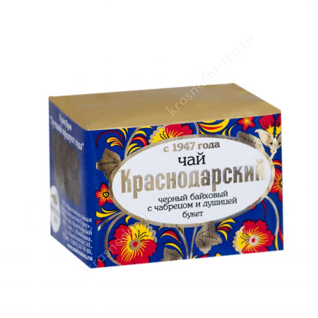 Чай черный "Краснодарский с 1947 г." с чабрецом и душицей, 50 г